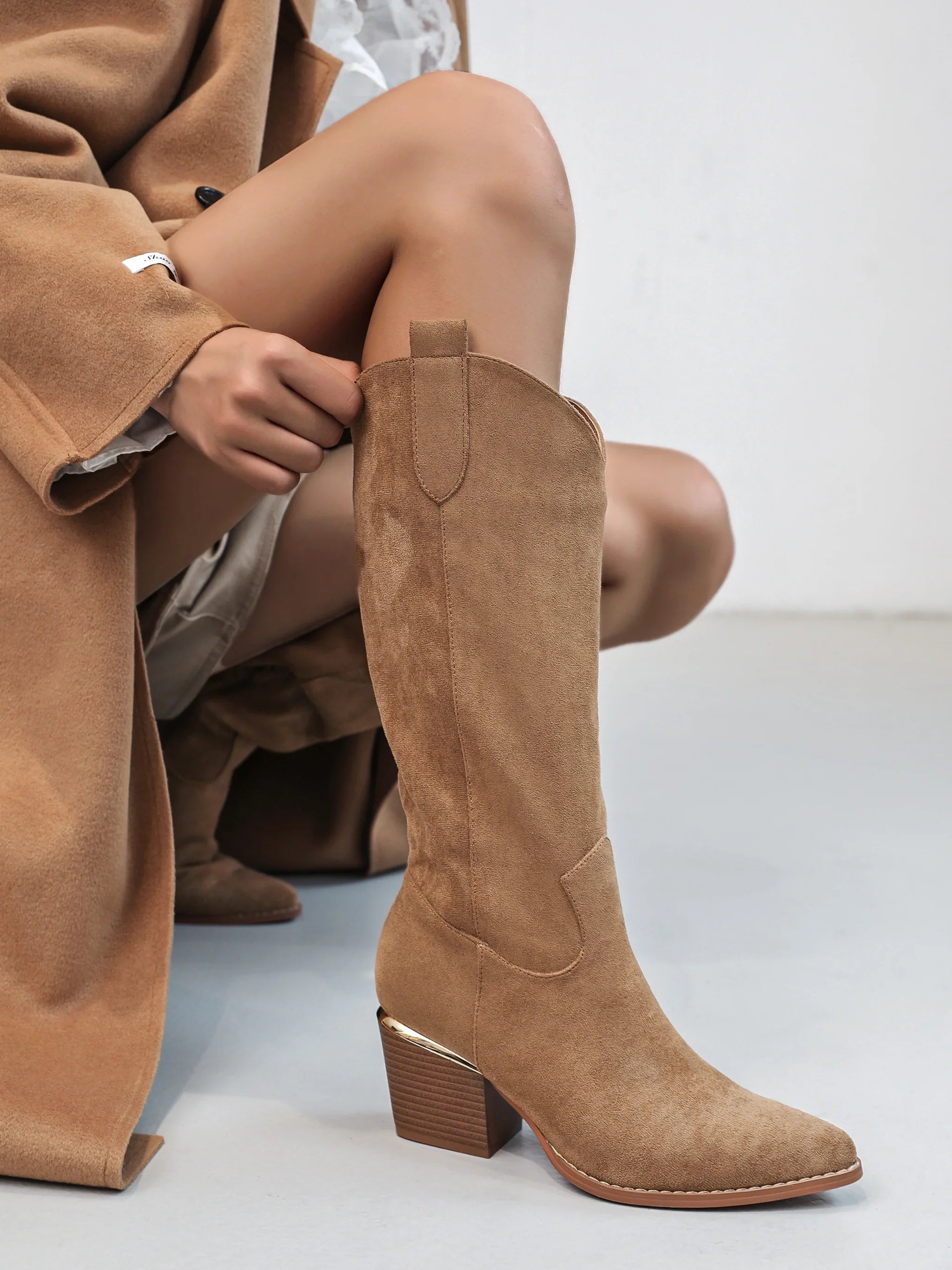Eliza | Kozaki w kolorze camel